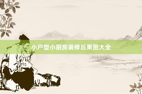 小户型小厨房装修后果图大全