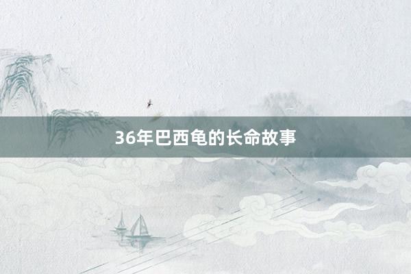 36年巴西龟的长命故事